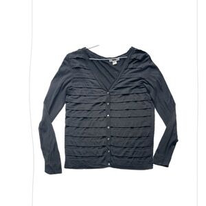 milli silk Women's Black Cardigan Sweater size m